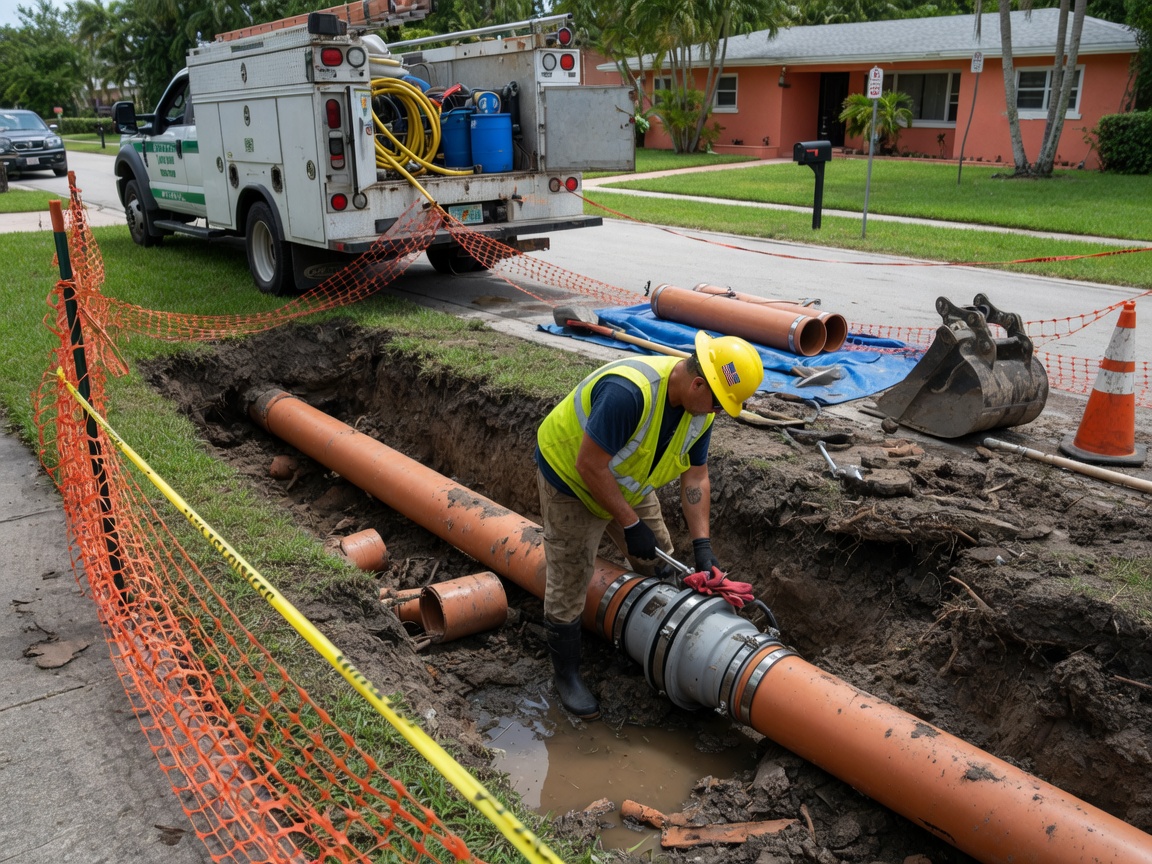 Sewer Lateral Repair in Coconut Creek