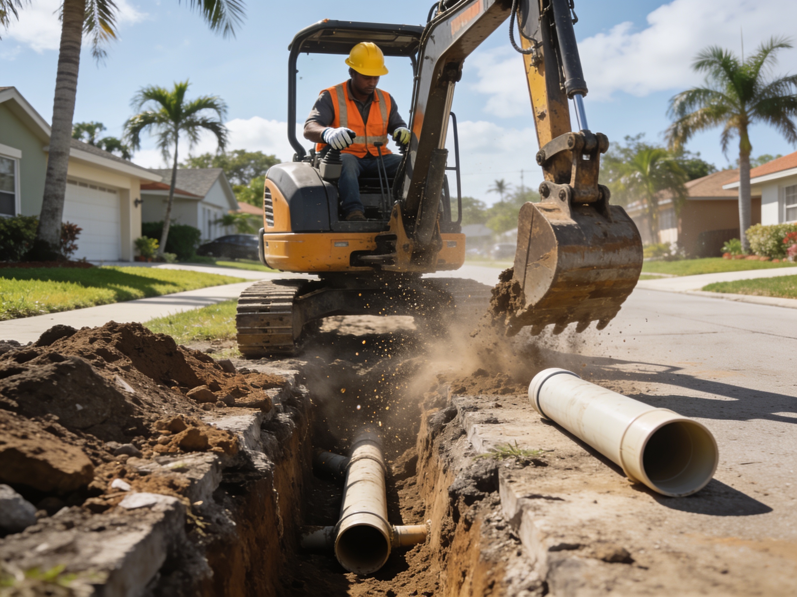 Sewer Line Replacement in Coconut Creek